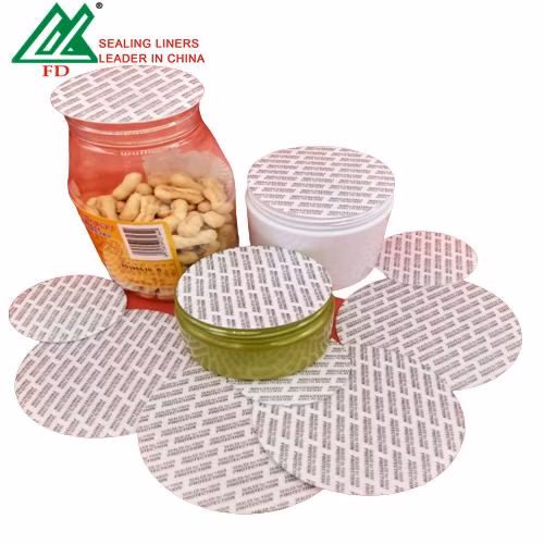 Sello de tapa de papel de aluminio para botella de plástico, revestimiento de sello de espuma sensible a la presión para tapones de rosca